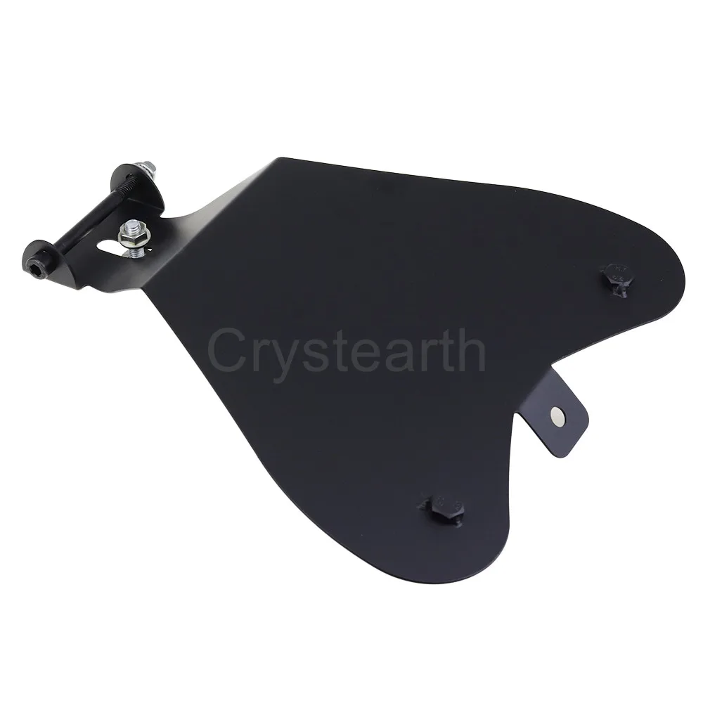 Black Motorcycle Retro Solo Seat With Spring Mounting Bracket Baseplate Kit For Harley Sportster XL 883 1200 Bobber Chopper |