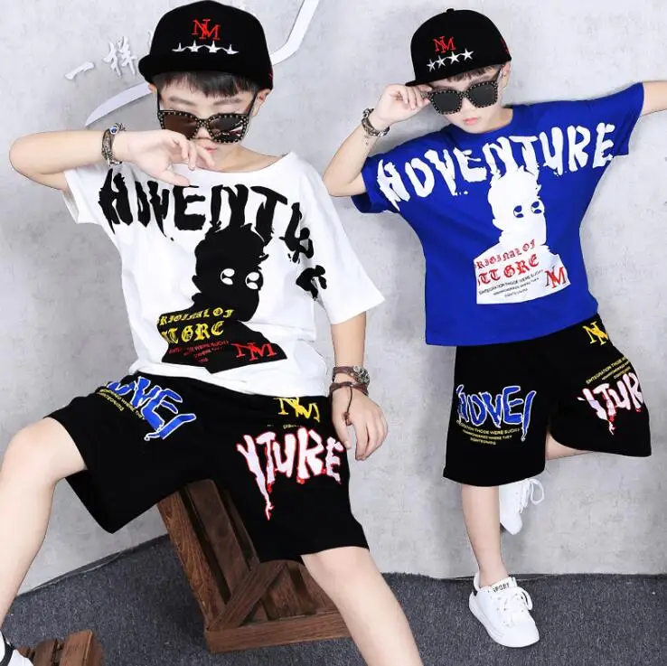 Одежда для мальчиков и девочек летний комплект детской одежды танцевальные