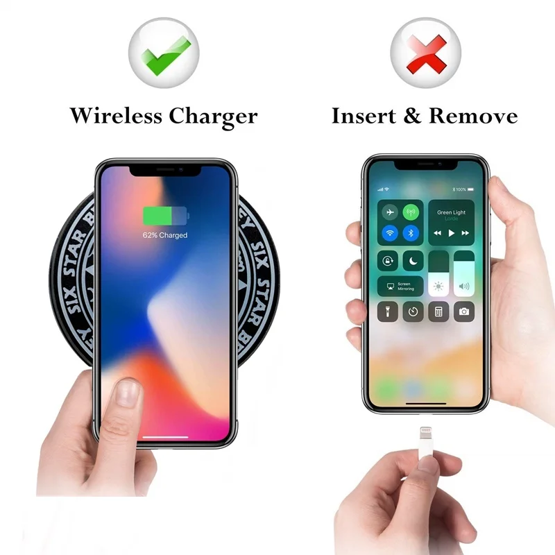 10 Вт Быстрое Qi Беспроводное зарядное устройство для iPhone X XS XR 8 7 алюминиевое Беспроводное зарядное устройство для samsung Note 9 S8 Carregador