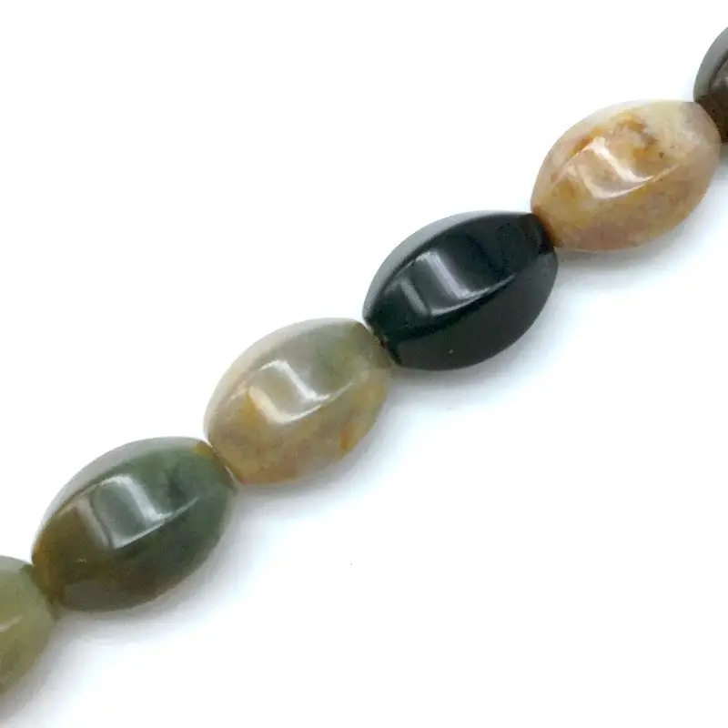 indian agate 13 цветов камень барабан яйцо форма бусины 10x14 мм Овальный рис гладкая струна DIY Ювелирные изделия опал содалит кристаллы и т. Д. Лидер продаж - Цвет: indian agate