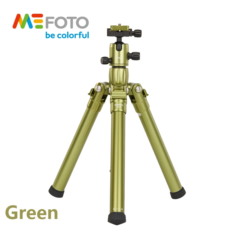 MeFoto MF25 штатив Reflexed монопод селфи палка мини портативный штатив для камеры с шаровой головкой 5 секций DHL - Цвет: Золотистый