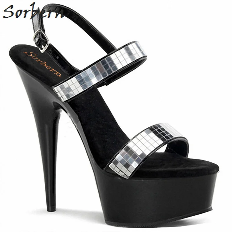

Sorbern Transparent Heels For Women Sandals Size 11 Heels Platform Shoes Summer 2019 Ladies Sandals Ankle Strap Open Toe