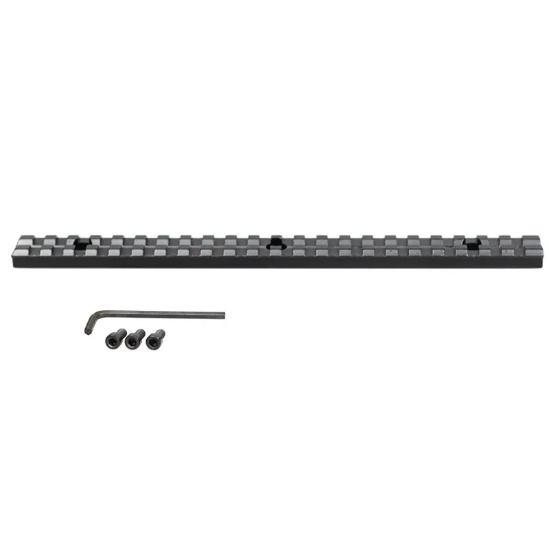 Tactical 230mm Picatinny Rail Adapter 22 Slot 3 hole Mount Base for 20mm Scope Mounting System Picatinny Accessories Hunting