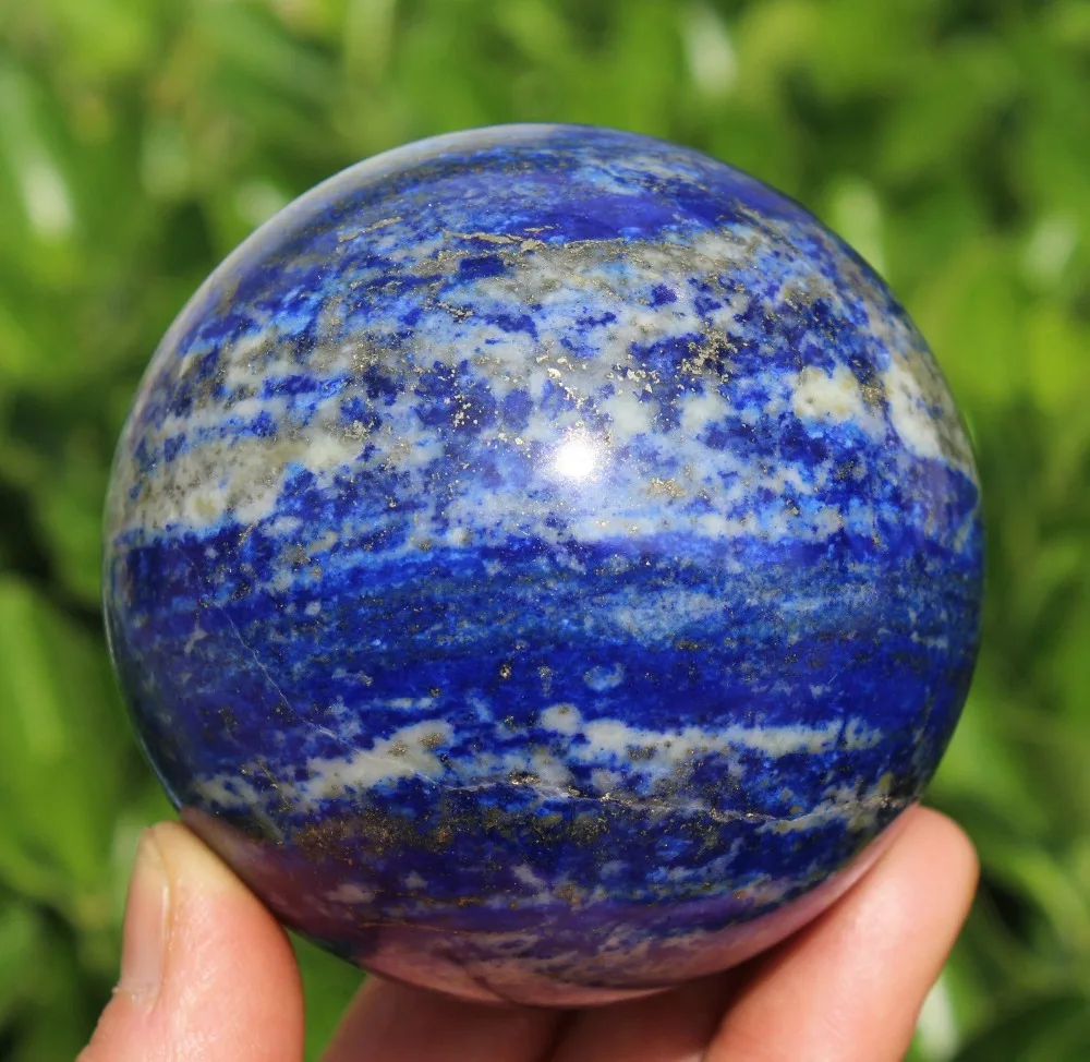 655g AAA ++ натуральный голубой ляпис LAZULI PYRITE Сферический шар CRYSTAL | Дом и сад