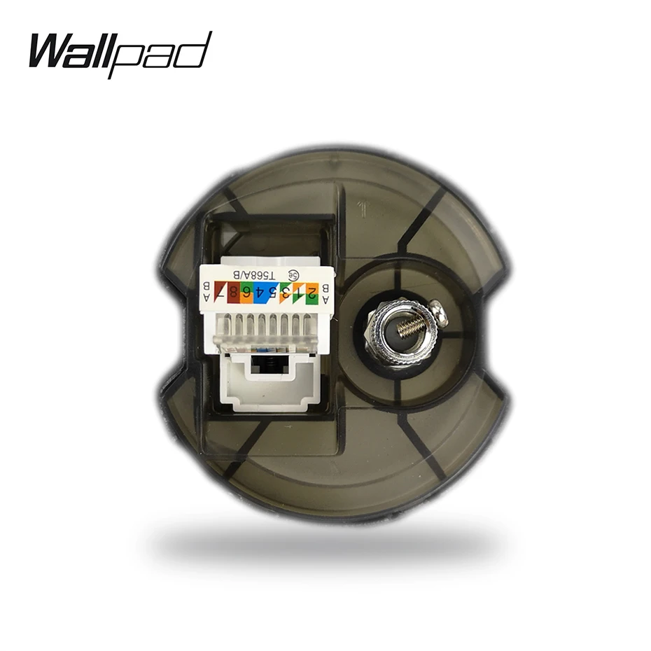 Wallpad L6 4 цвета спутниковая розетка для телевидения CAT6 RJ45 Интернет компьютерная розетка для передачи данных модульная DIY комбинация