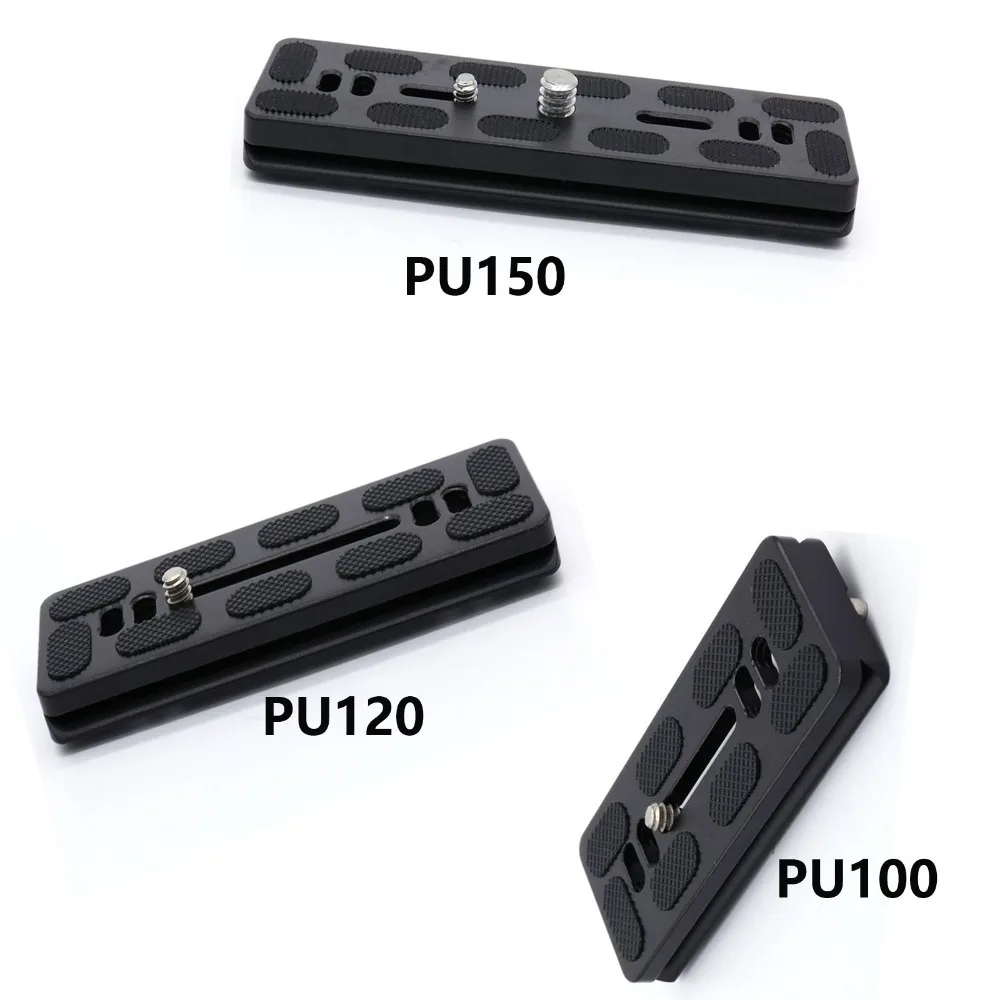 Камера БЫСТРОРАЗЪЕМНАЯ пластина PU100/PU120/PU150 металлический кронштейн штатив монопод с винтом 1/" для штатива с шаровой головкой Arca Swiss