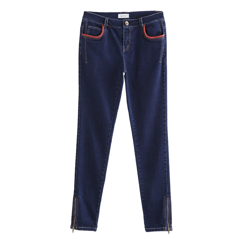 Toyouth 2017 Cotton Denim Jeans Women's Skinny Pants Pencil Trousers Elastic Slim Female |