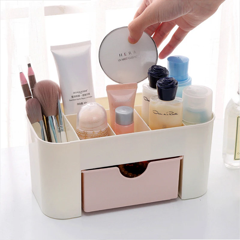 Desktop plastic drawer cosmetic storage box dressing table lipstick skin care products finishing rack ZP2261706 |