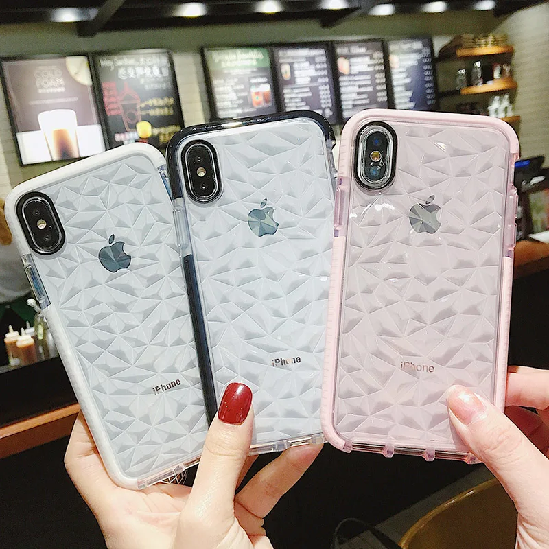 Роскошный чехол для iPhone X XR XS Max Jelly Girly 7 8 PLUS 6 s Plus мягкий ТПУ прозрачный