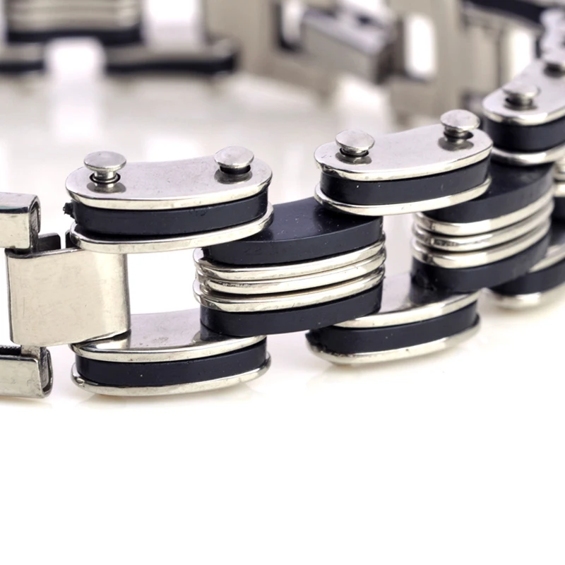 Модный мужской браслет PINKSEE из нержавеющей стали черный цвет Простой ID |