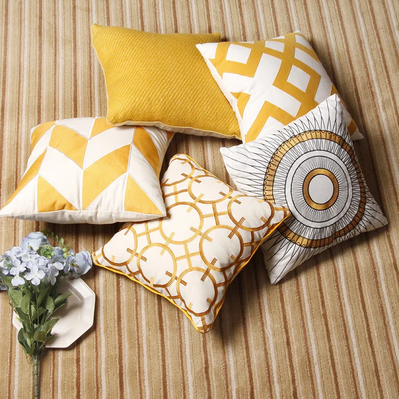 Скандинавская кровать наволочка модель комнаты вилла гостиная диван