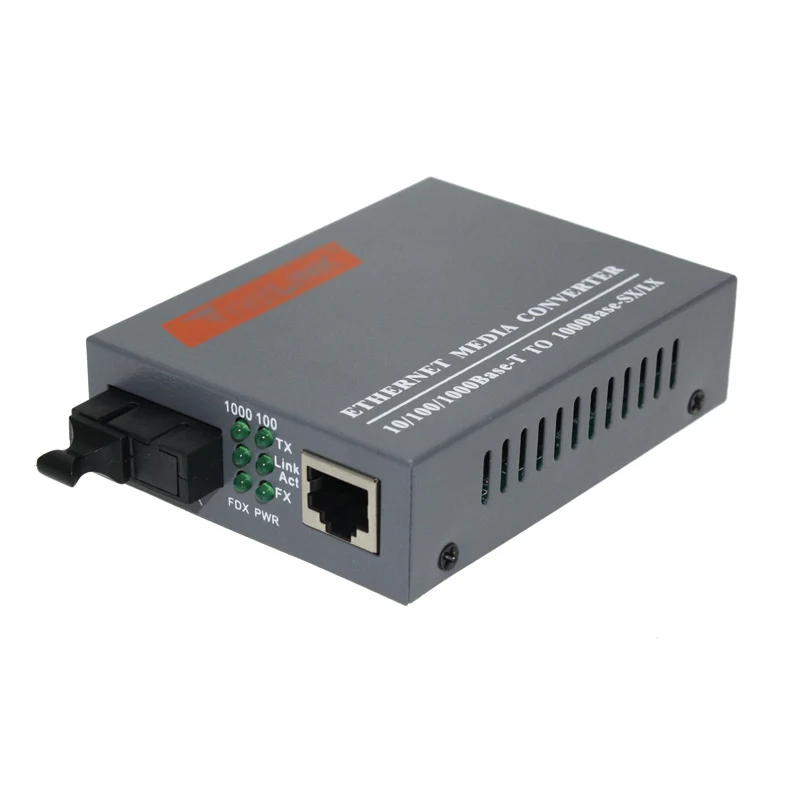 1.25G Gigabit Ethernet Media Converter 1 Optical Port 1 Electrical Port Fiber Converter SC 3KM Optical Transceiver 1 Pair