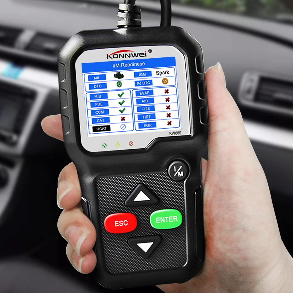 Автомобильный сканер OBD диагностический Авто инструмент KONNWEI KW680 считывание