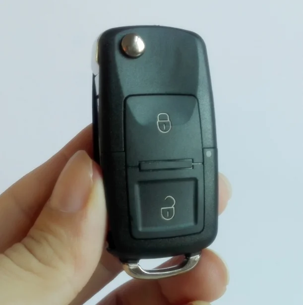 Корпус для автомобильного ключа пульта с логотипом 2 кнопки Volkswagen VW Golf 4 5 6 Passat Jetta