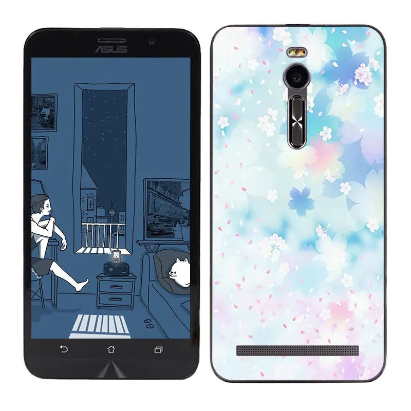 08 Мягкий чехол для Asus Zenfone 2 ZE551ML ZE550ML для Asus Zenfone 2 ZE551ML чехол Land Moon с рисунком ZE550ML Z00AD/Zenfone 2 - Цвет: 08