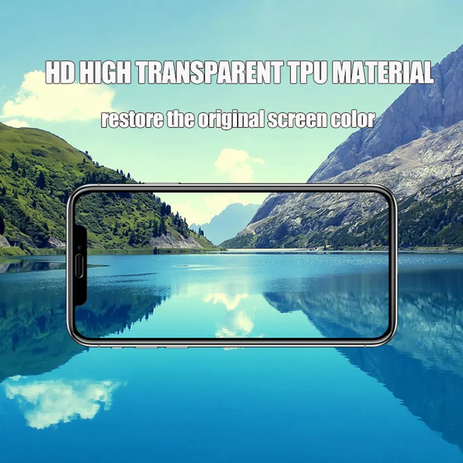 Небьющаяся Мембрана для samsung Galaxy S10 Plus S9 S8 Note 8/9 S10E S6 S7 EDGE TPU Защитная пленка с невидимыми алмазами