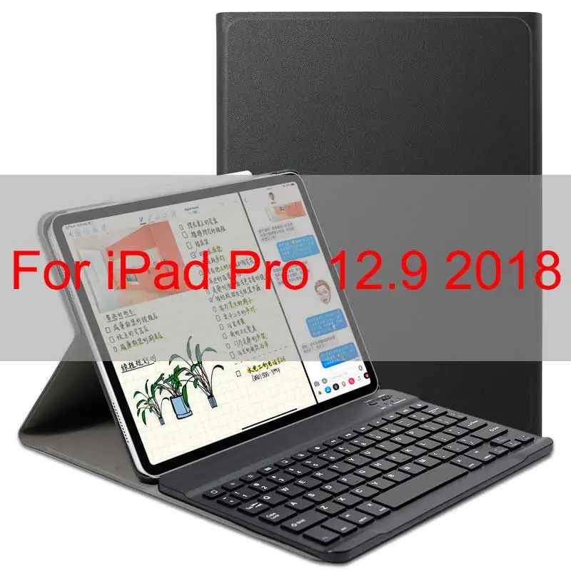 2018 12.9 inch black WOWCASE клавиатура для iPad Pro 11 чехол Магнетическое умное Беспроводной Bluetooth клавиатура для iPad 11/12. 9/9. 7 дюймов чехол s Беспроводной клавиатура - Цвет: 2018 12.9 inch black