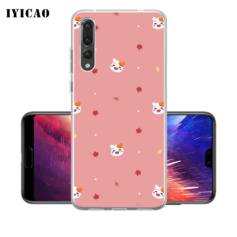IYICAO милый мягкий силиконовый чехол для телефона с белкой кошкой и собакой Huawei P30