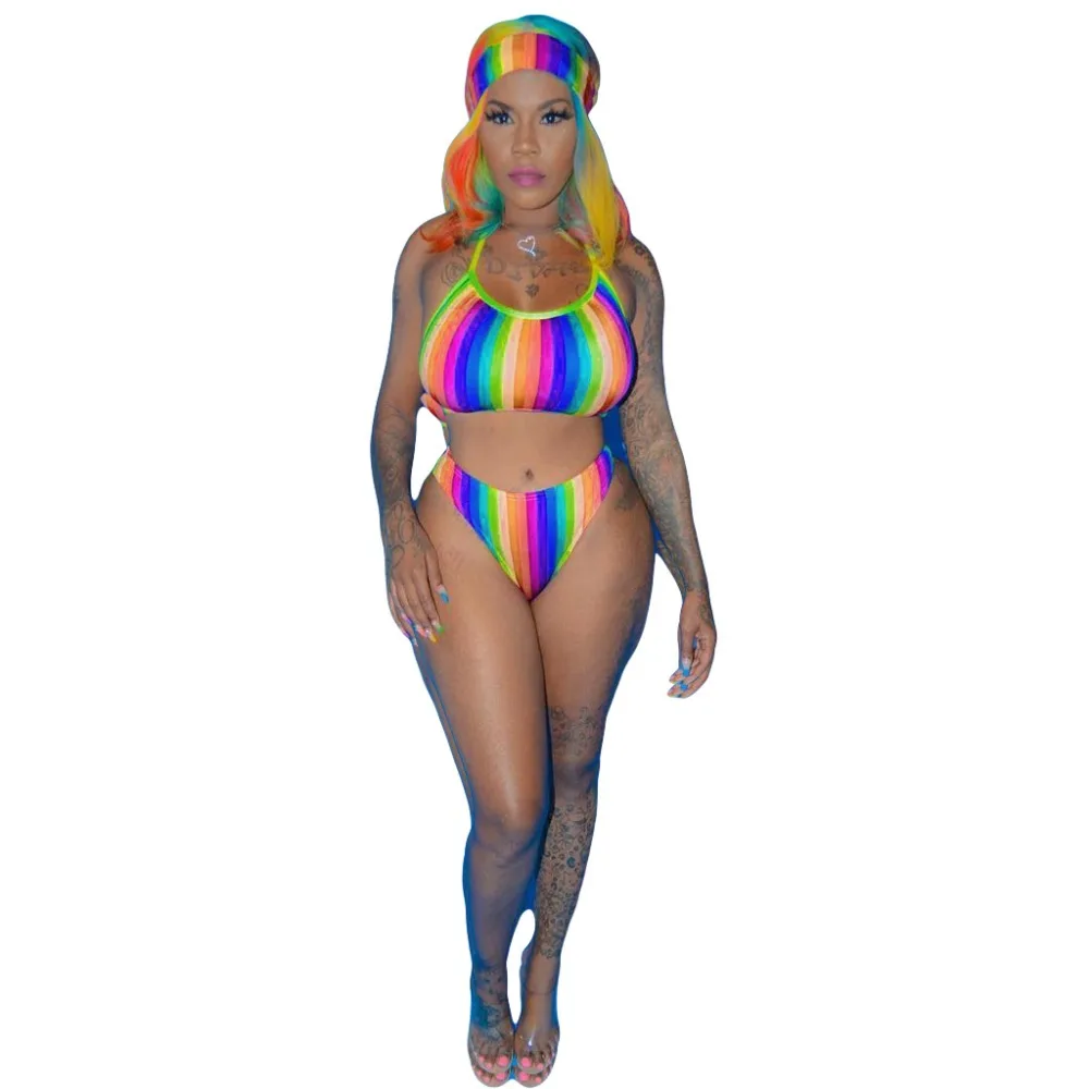 2019 г. пикантные женские облегающее летнее платье без рукавов в радужную полоску