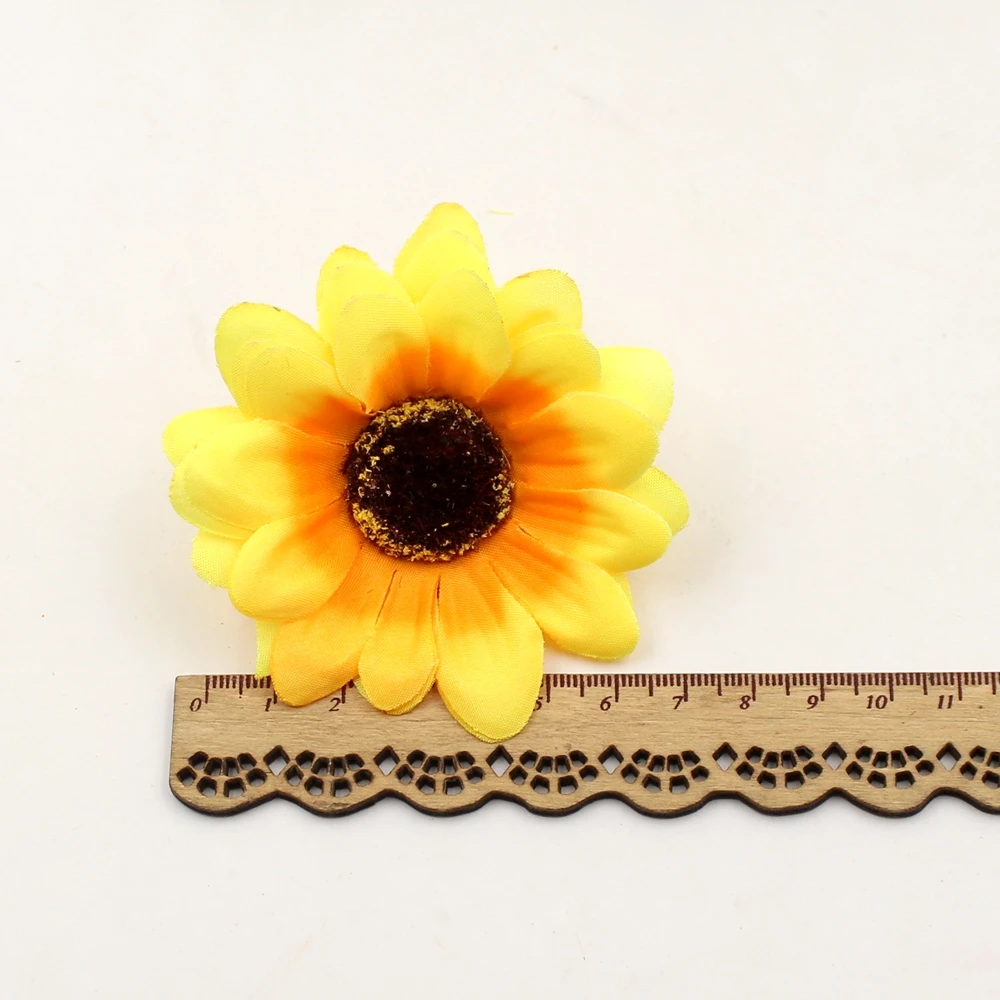 10 шт. искусственные цветы 7 см|artificial flower heads|flower headsunflower artificial flowers |
