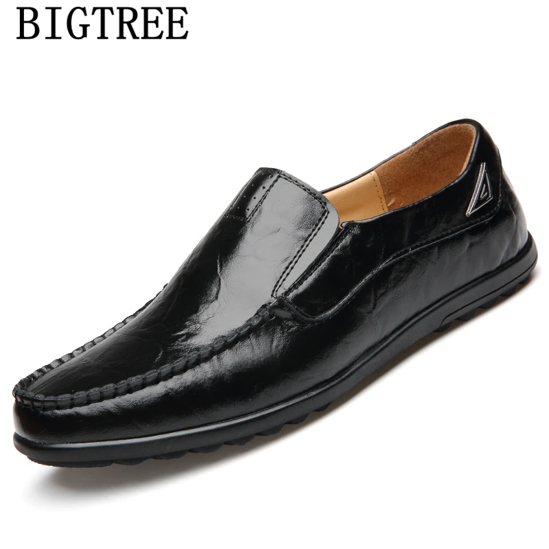Mens Loafers Leather Designer Shoes Men High Quality Casual Driving Fashion Italian Euro Sapato Masculino Social Couro | Обувь