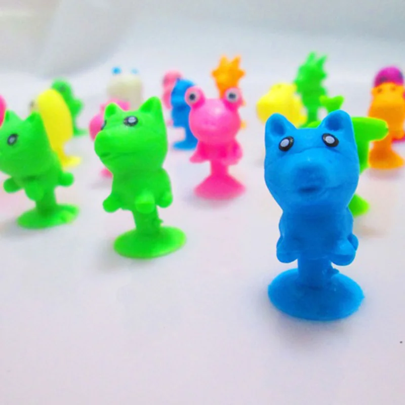 50 шт./лот Мини-куклы на присосках Необычные зверушки фигурки героев Детские