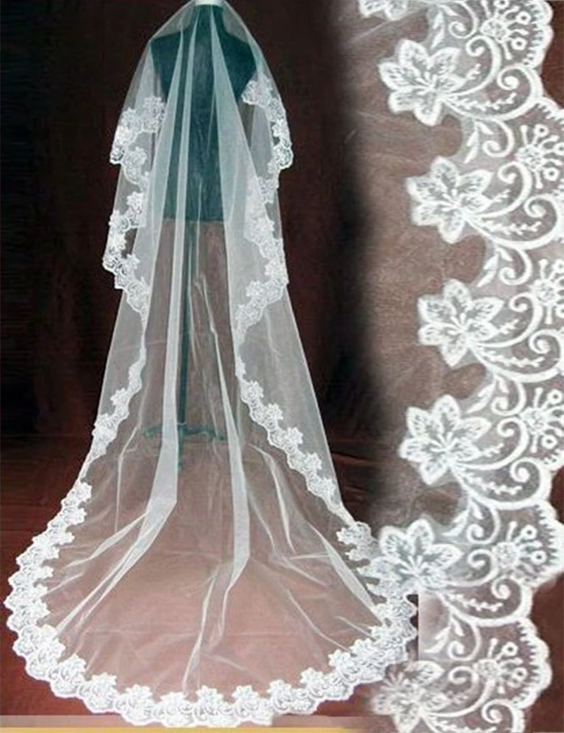 Свадебная вуаль новинка 2017 оптовая продажа 100% реальные фотографии Длинная фата с