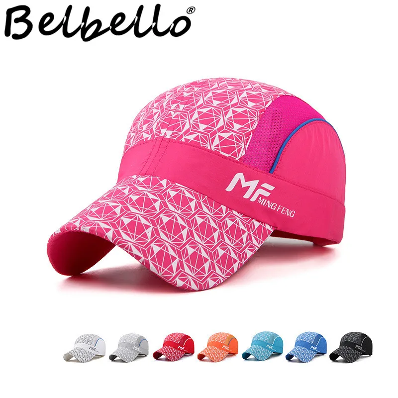 Belbello New style Sunscreen Quick drying cap Men and women Outdoor sunshade Net cap Spring Summer Climbing duck tongue cap