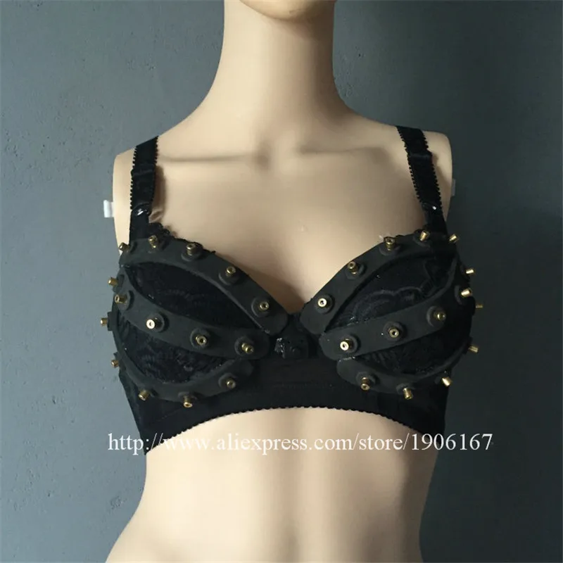 2016 Fashion Red Laser Luminous Sexy Lady Bra Show Stage Costumes For Singer Dancer Nightclub Performers | Дом и сад