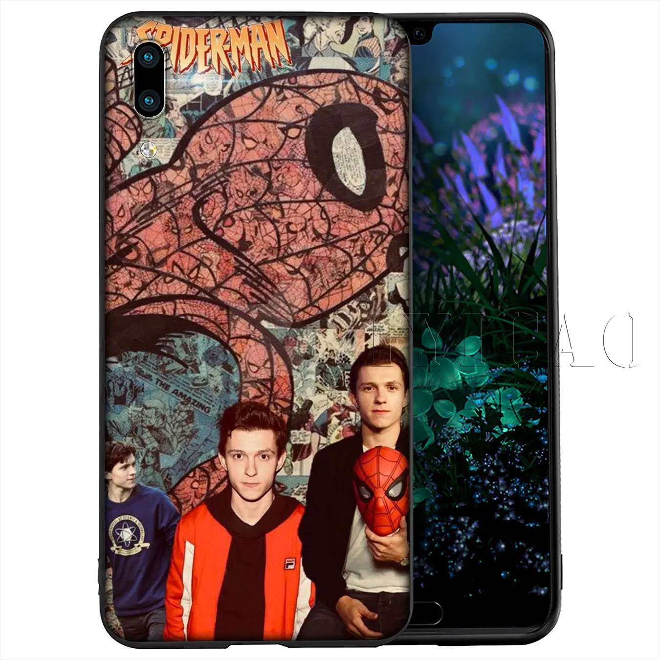Мягкий чехол для телефона IYICAO Marvel том Холланд Человек-паук Huawei Y9 Y7 Y6 Prime 2019 Honor 20 8C 8X