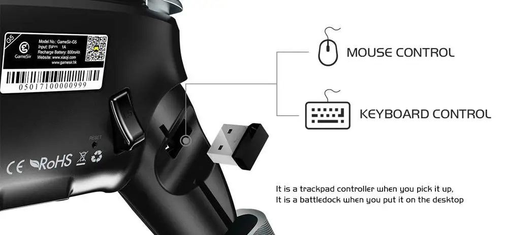 GameSir G5 Bluetooth геймпад Pubg мобильный игровой контроллер беспроводной трекпад тачпад настраиваемые кнопки джойстик для Android