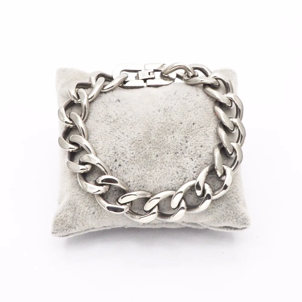 2019 мужской браслет из нержавеющей стали мужские ювелирные изделия серебристого