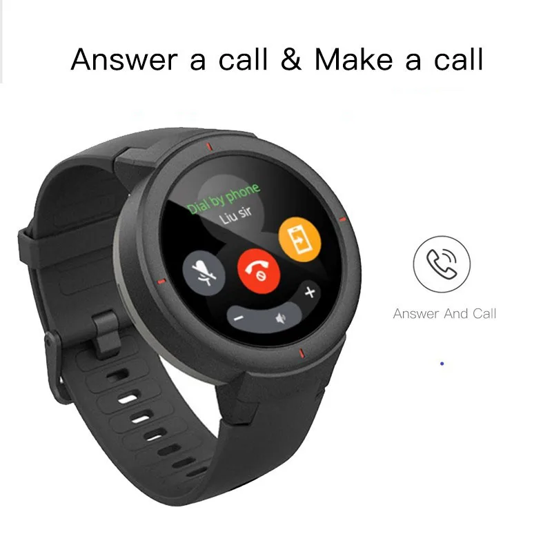 В наличии английская версия Huami Amazfit Verge умные спортивные часы 1 3 дюймов AMOLED экран