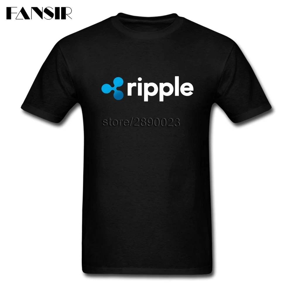 Мужская футболка Ripple для криптовалюты креативные футболки мужчин хлопковая