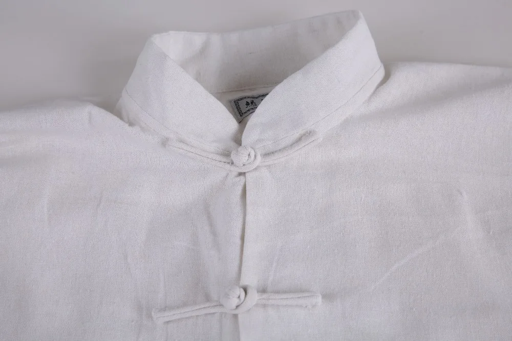 Шанхай история Мужская льняная рубашка с длинным рукавом Китайская традиционная