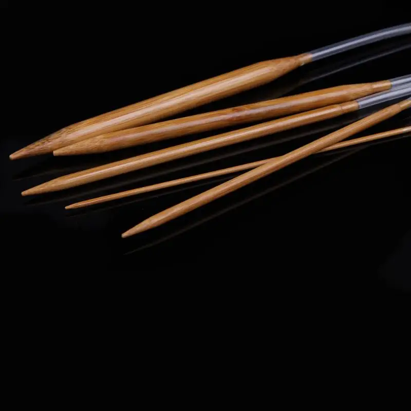 Бамбуковые Спицы гладкие круглые спицы DIY бытовые крючки для вязания крючком 18