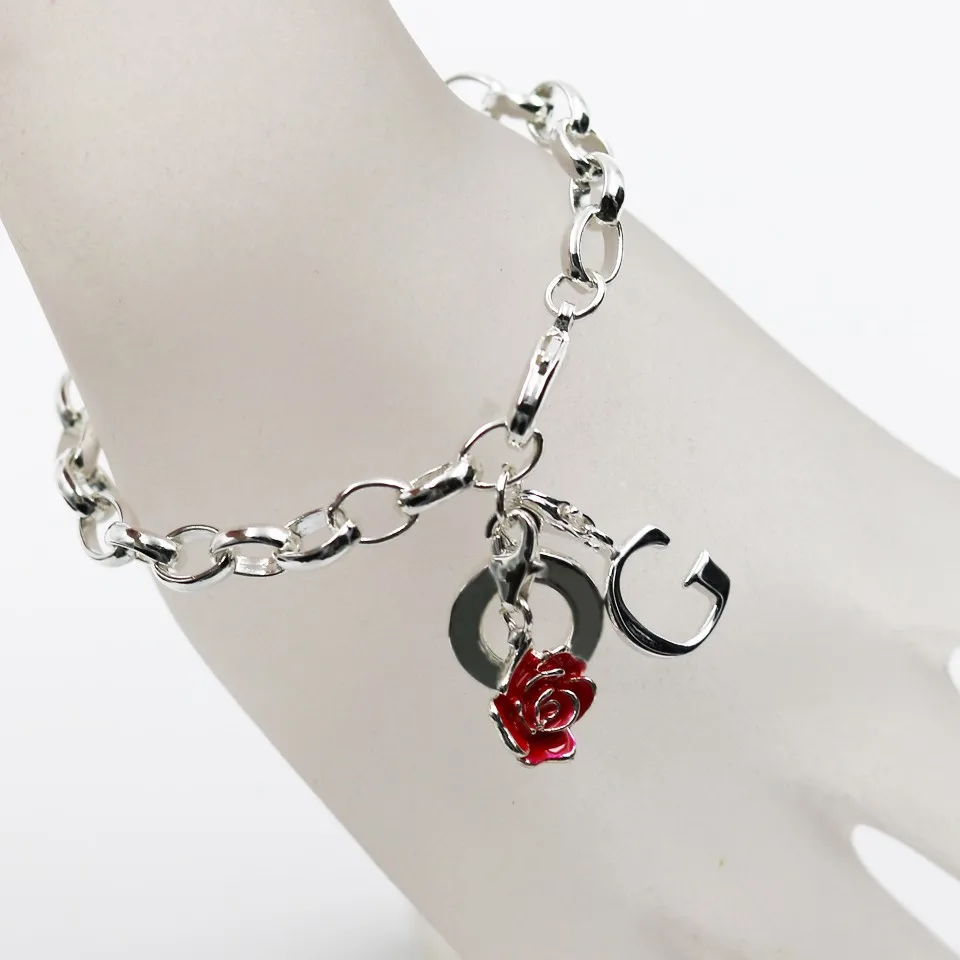 Подвески в виде букв алфавита ручной работы O ~ Z для браслетов и ожерелий