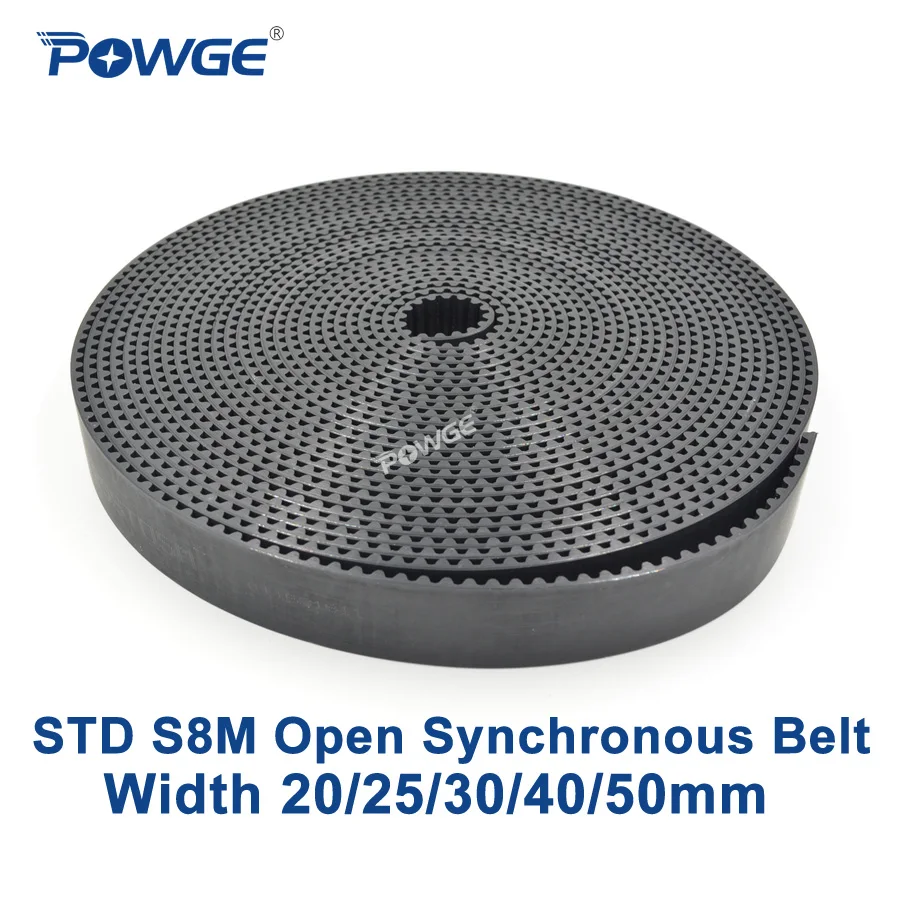 POWGE из PU искусственной кожи цвета: черный STD STS S8M открытый ремень ГРМ 30mm Ширина