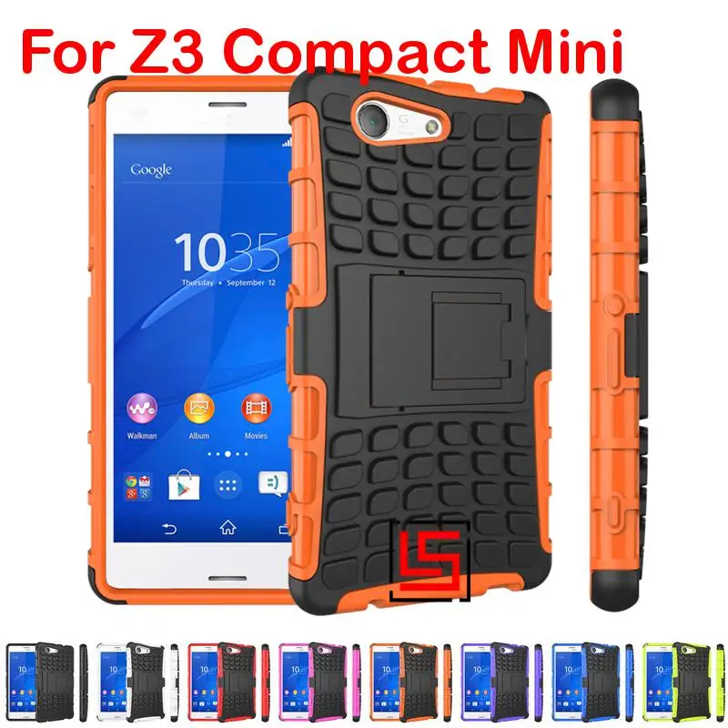 Armor Rugged Hybrid Heavy Duty Hard PC Plastic TPU ShockProof Phone Case Cover For Sony Xperia Z3 Compact Mini D5803 D5833 |