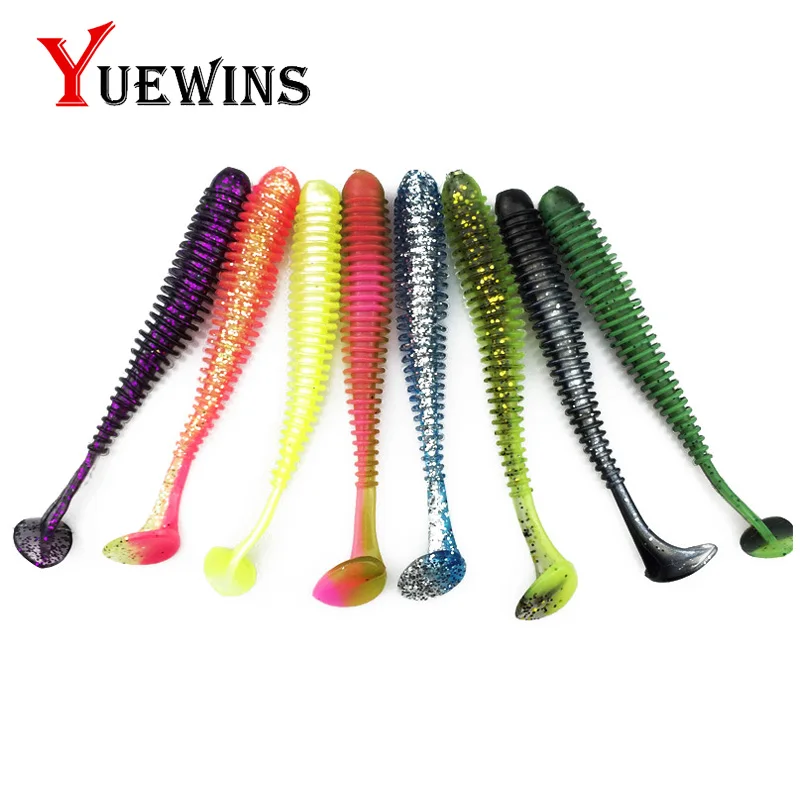 Yuewins 5 шт./лот приманка для рыбной ловли в виде гольяна мягкие приманки