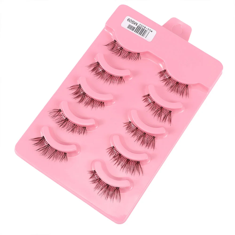 Накладные ресницы ручной работы 5 пар/коров накладные ручного изготовления