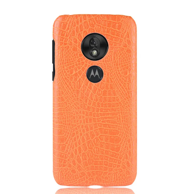 Orange Кожаный крокодиловый узор Новое поступление для Motorola Moto G7 G 7 Plus Play power чехол Ретро Роскошный крокодиловый Чехол чехол для телефона - Цвет: Orange