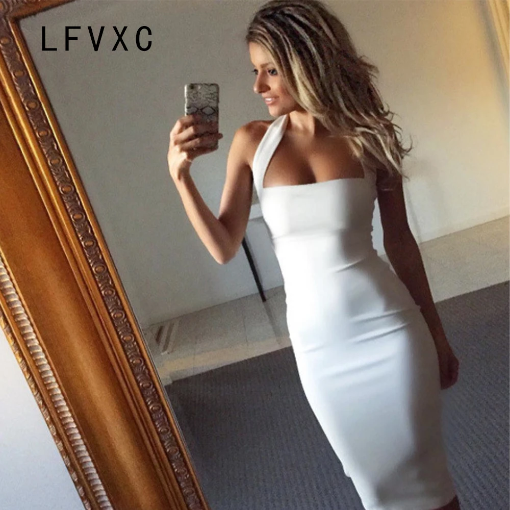 LFVXC 2018 женские модельные весенне летние элегантные vestidos Сексуальная bodycon платье