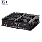 Компьютер Kingdel, 4 Гб ОЗУ, 64 ГБ SSD, ПК Mini ITX, Celeron 2955U, 2 LAN, 2 HDMI, 6 COM-порта RS232