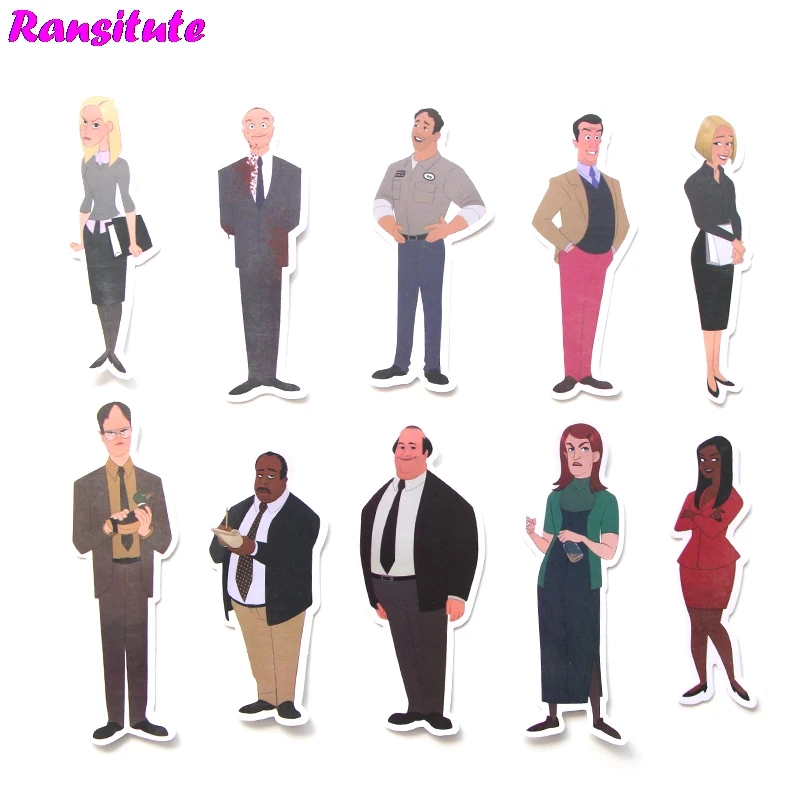 r274 46pcsset the office sticker motorcycle and suitcase laptop sticker skateboard sticker mobile phone decoration decal free global shipping