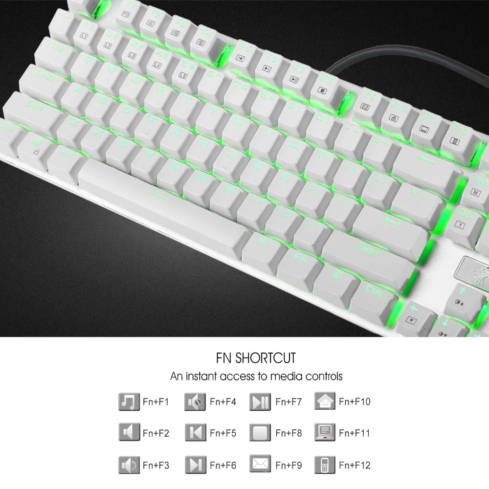 Механическая игровая клавиатура Eagle светодиодный RGB экран с подсветкой