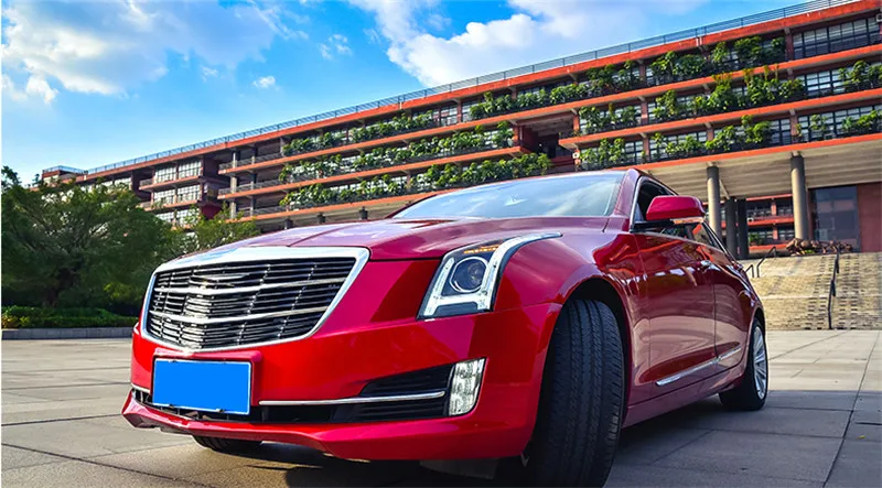 VLAND фабрика для автомобиля фара для Cadillac ацл светодиодный фара на панель DRL H7 ксеноновая лампа Plug And Play дизайн 35 Вт