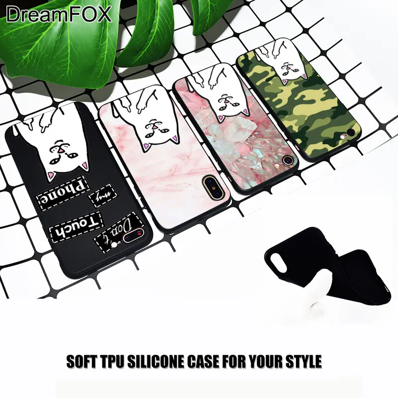 M080 Cut Finger Cat Black Silicone Case Cover For Apple iPhone 11 Pro XR XS Max X 8 7 6 6S Plus 5 5S 5G SE |