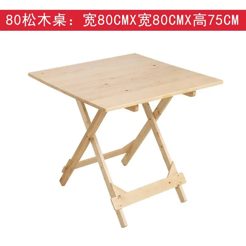 style7 Solid Wood Folding Table Home Kitchen Eating Table Small Apartment Two People Four People Portable Table Modern Dinning Table - Цвет: style7
