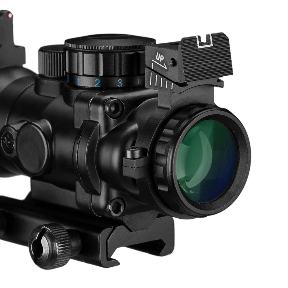 4x32 Acog прицел 20 мм ласточкин хвост рефлекторная Оптика прицел тактический прицел для охотничьего ружья винтовка страйкбол снайперская Лупа пневматический пистолет